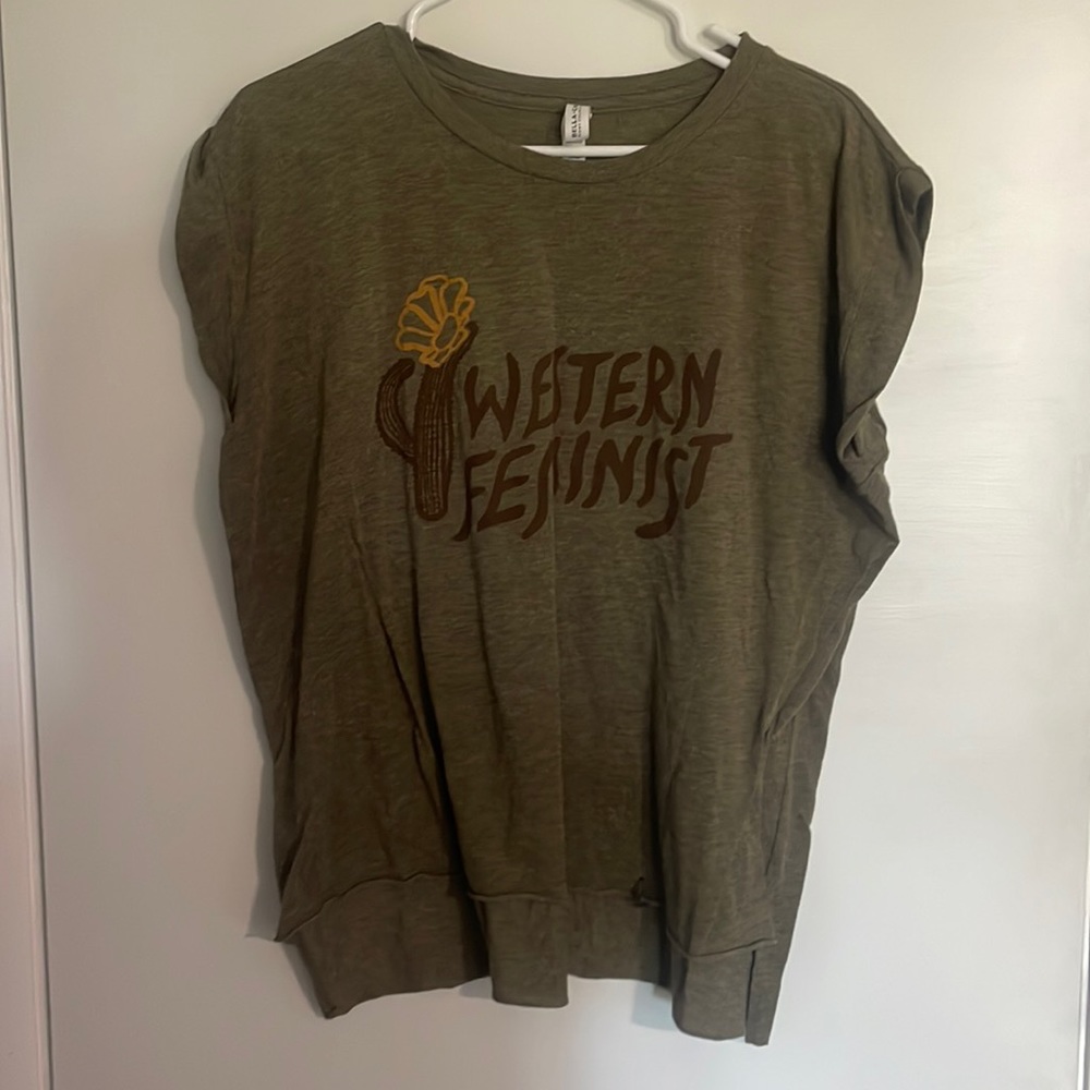 Western Feminist Muscle Tee